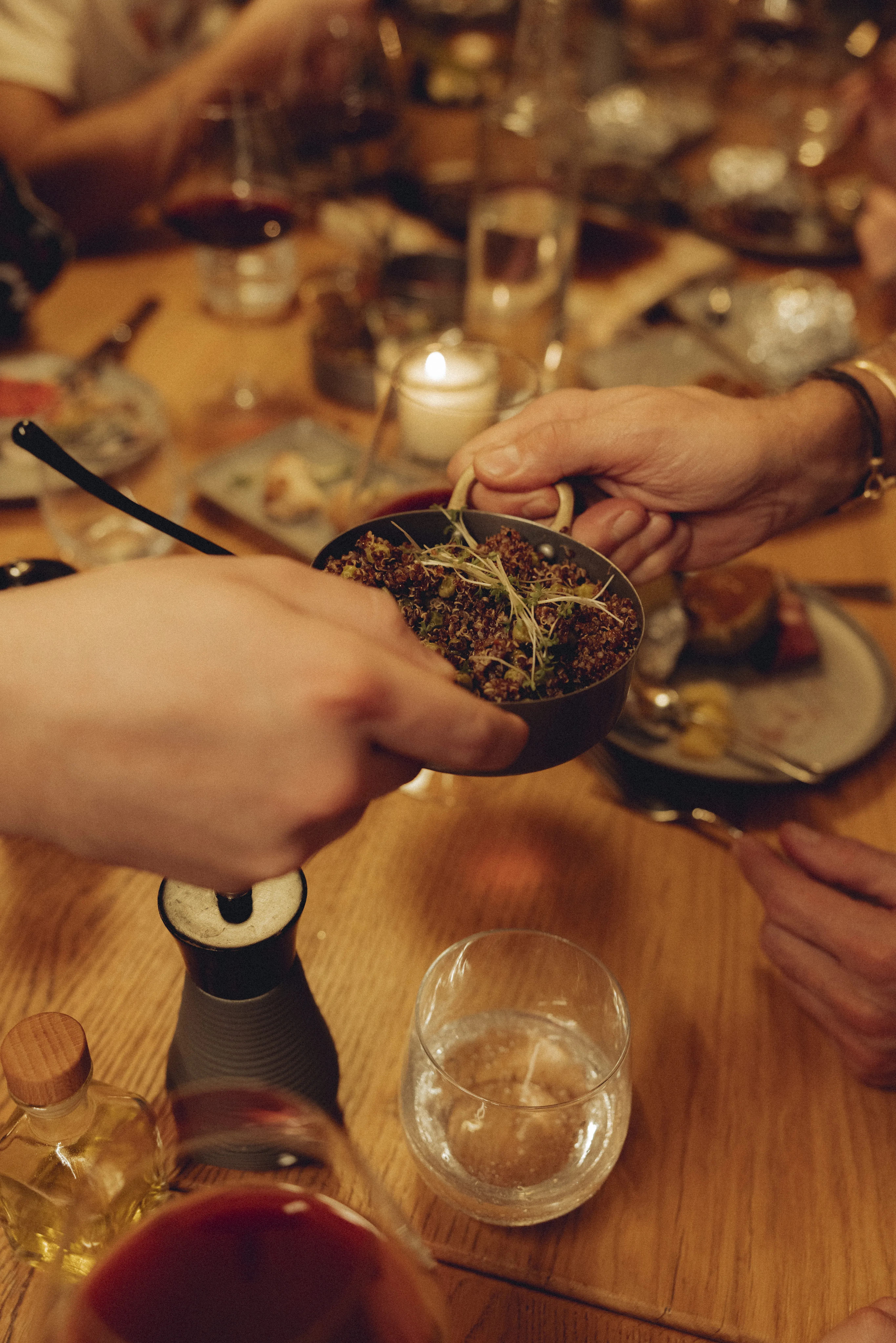 Abendessen im Sharing Style