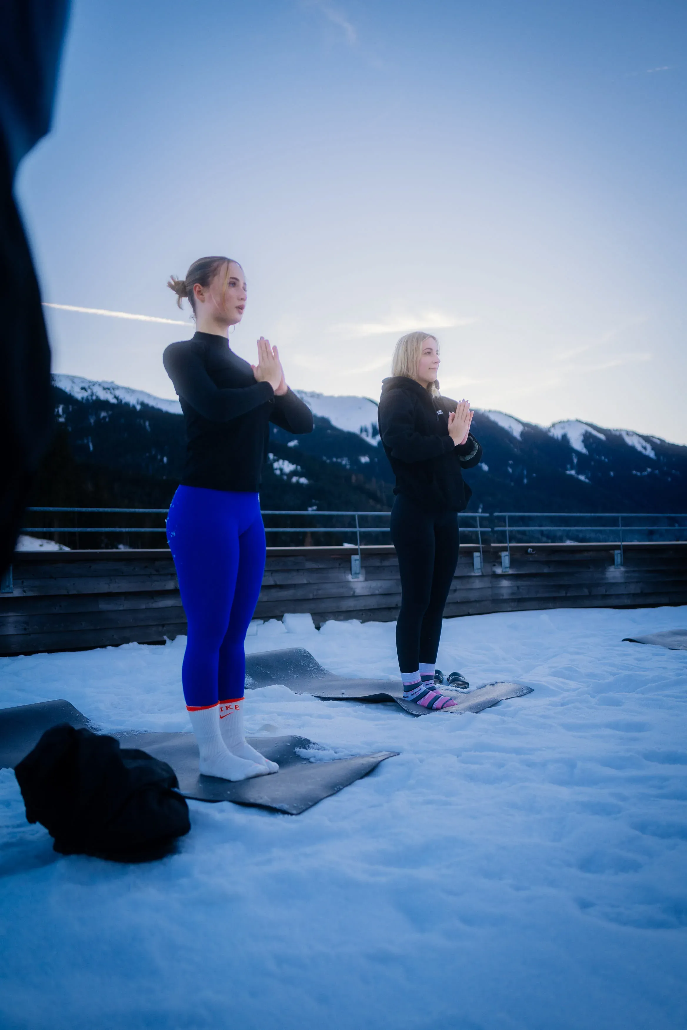 Yoga im Schnee