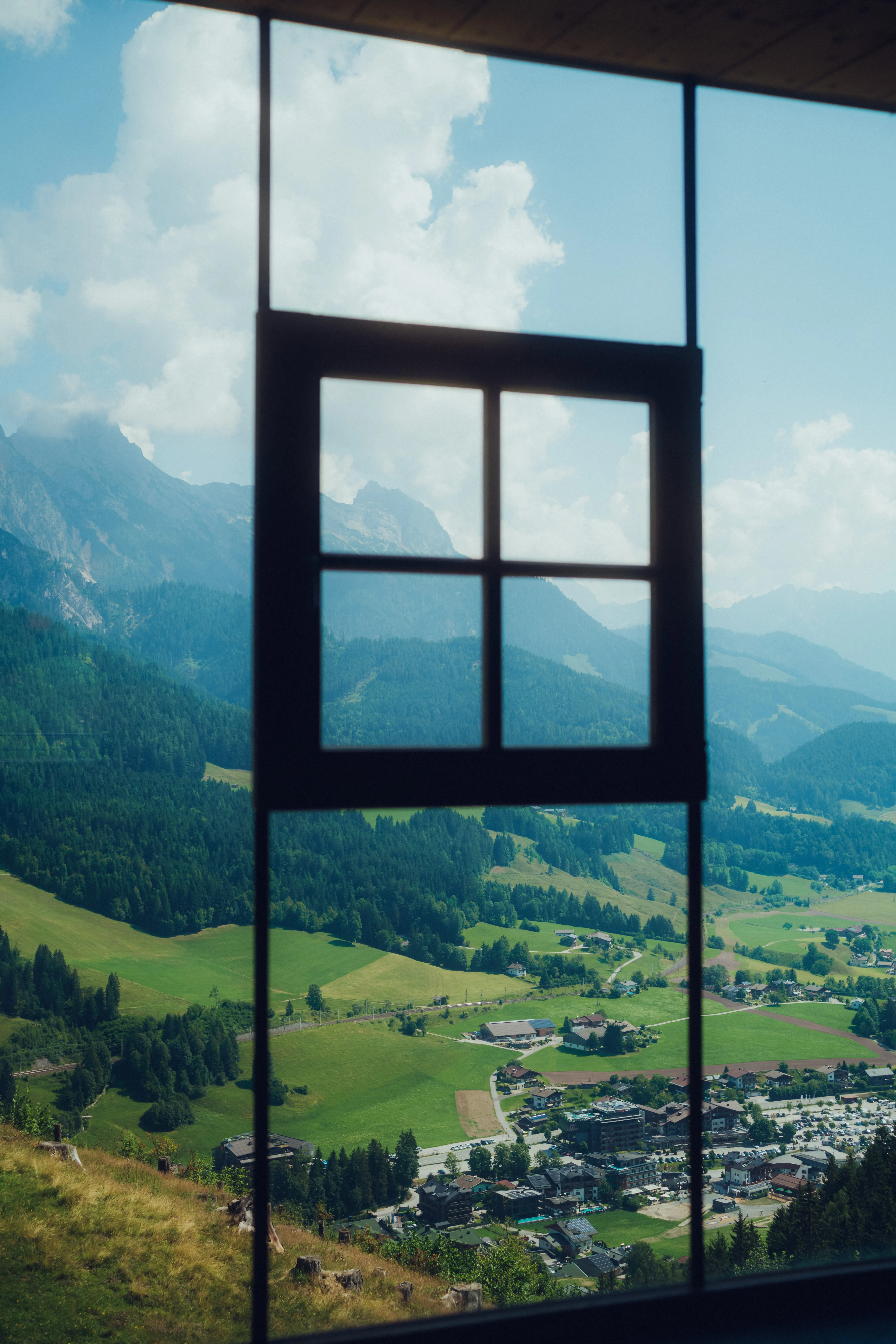 Panoramablick vom Fenster aus